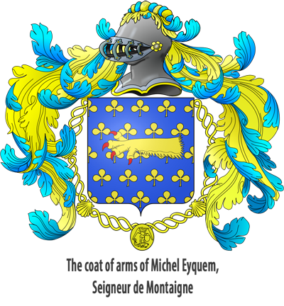 Coat of Arms and Crest of Michel Eyquem de Montaigne