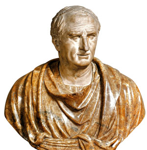 Marcus Tullius Cicero. he cracks a smile too?